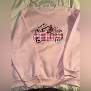 Pink Merry Christmas Sweatshirt